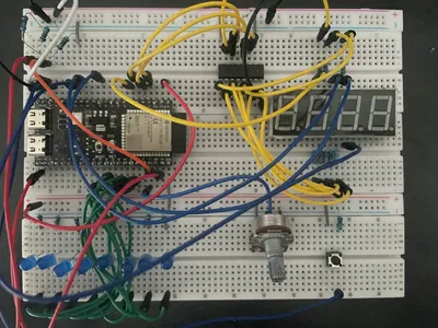 Foto van de binaire led puzzel